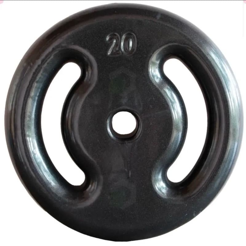 Anilha Vazada Emborrachada 20 kgs Musculação