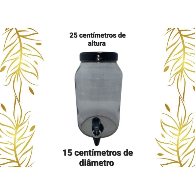 Jarra de vidro para bebidas