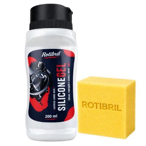 Silicone Gel Automotivo Perfumado 200ml - Aroma Carro Novo Restaura e Protege Plásticos e Painéis
