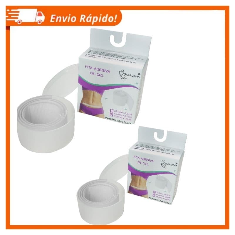 Fita De Silicone Cicatriz Hipertróficas Queloide 45X3 CM