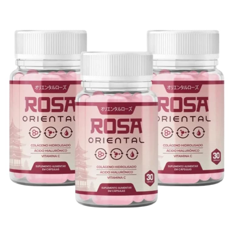 Rosa Oriental - 3 Potes - Cuidados Com A Pele - S. Alimentar