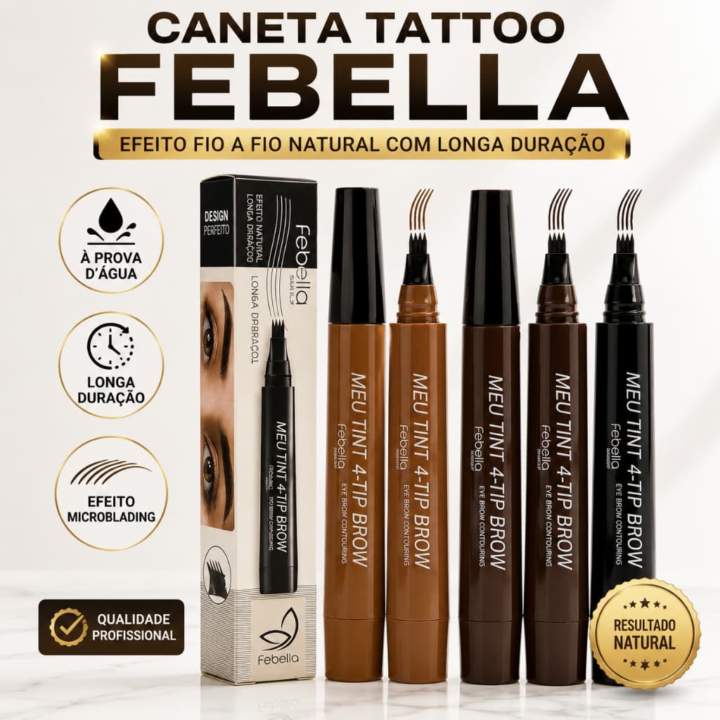 Caneta Sobrancelha Fio a Fio Microblading Tattoo À Prova D'Água Eyebrow