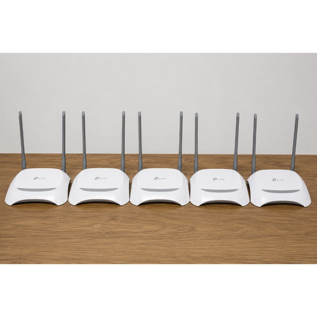 Kit 5 Roteadores TP-Link TL-WR840N Wi-Fi 300Mbps Originais Testados - Envio Rápido