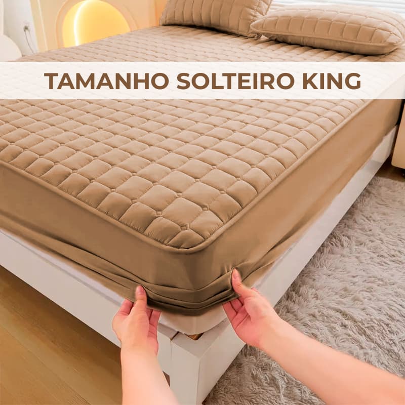 Capa Para Colchão Protetor Impermeavel Solteiro Casal Queen Viúva Solteirão King Com Elástico Em Toda Volta Matelado Box