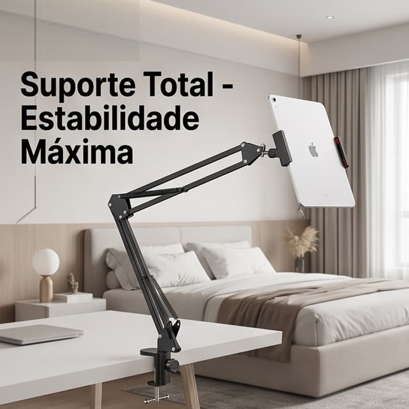 Suporte Para Cama E Mesa Articulado Universal P/ Celular tablet