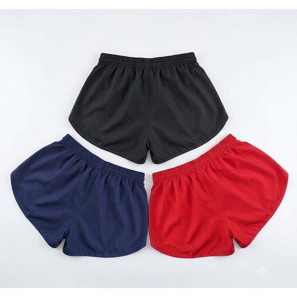 kit 3 short tactel,femenino , academia , plaia , treino corrida
