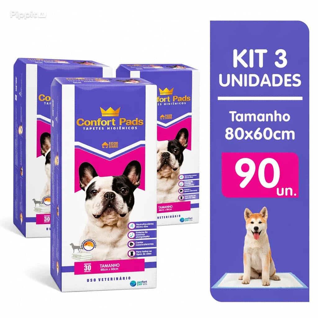 Tapete Higienico Confort Pads Para Caes Cachorro e Gatos