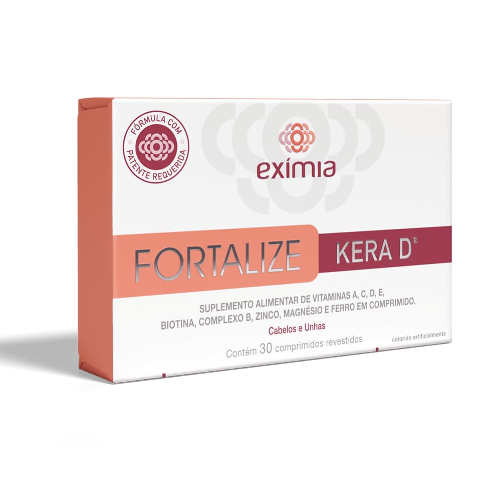 Exí­mia Fortalize Kera D Suplemento Vitamínico 30 Comprimido Sem Sabor