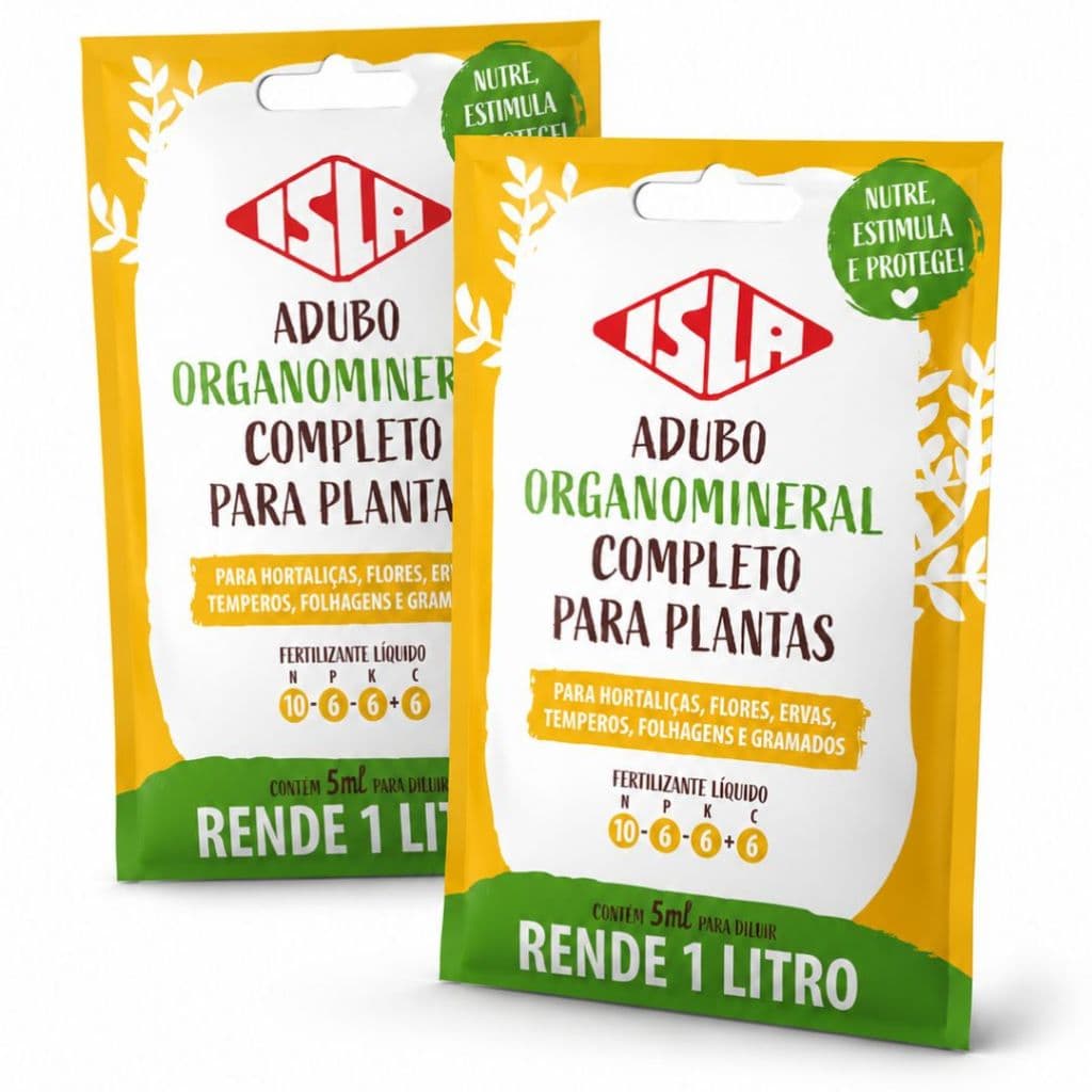 Fertilizante Liquido Completo Para Hortaliças Flores Temperos E Plantas Ornamentais Kit Com 2 Rende 2 Litros