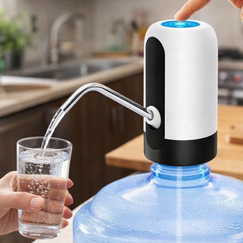 Bomba Eletrica Recarregavel Dispensa Agua Galão Automatica Portatil