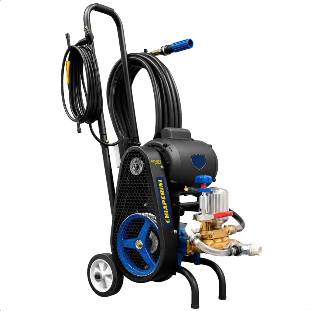 Lavadora Industrial Lava Jato LJ 11L Móvel 320 Libras Motor WEG 1HP 220V com Mangueira  CHIAPERINI