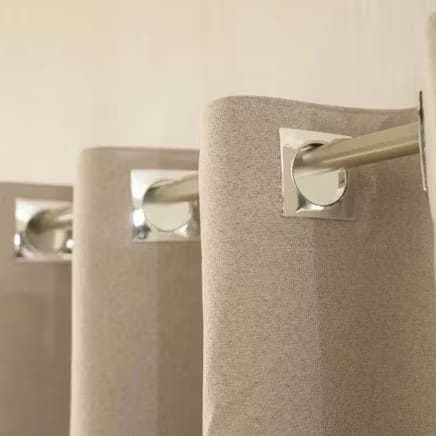 Cortina Linho 100% Blackout Para Sala e Quarto Premium, Todo na Bainha 4,00x2,70