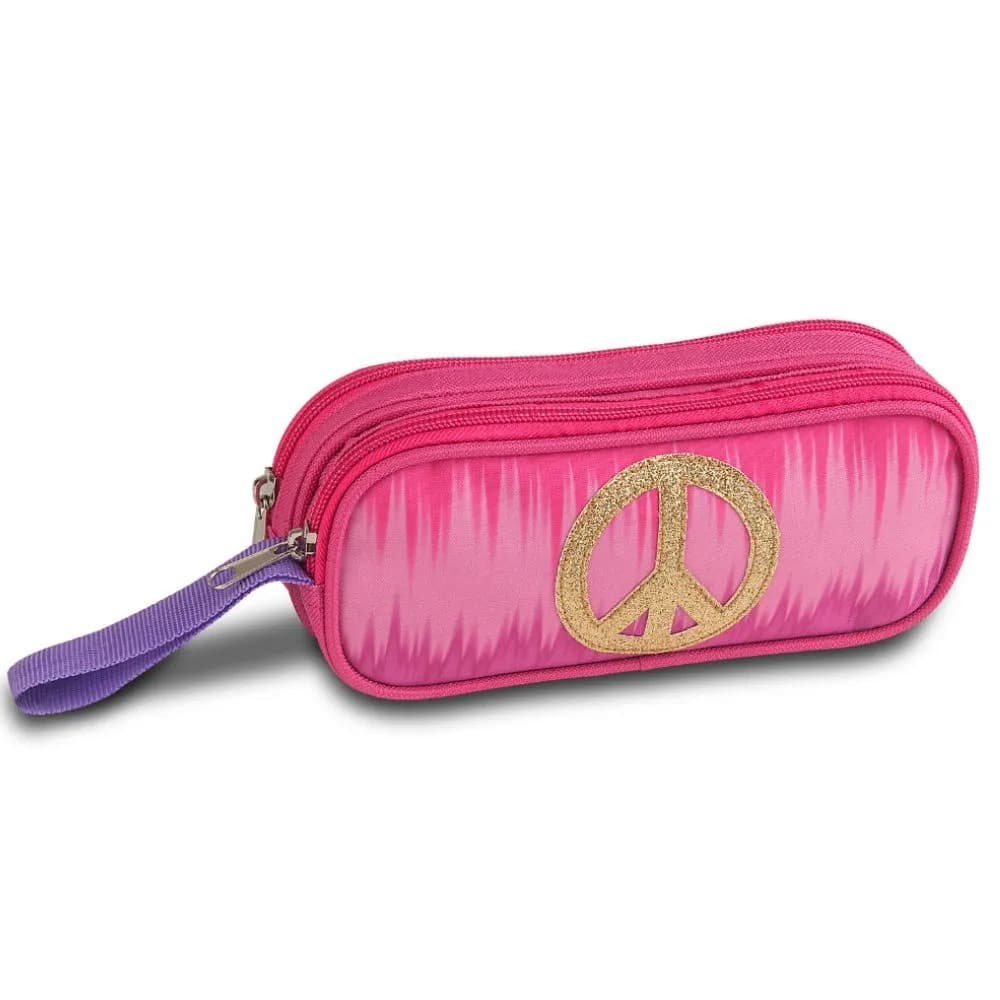 Estojo Duplo Escolar Peace Tie Dye CG2159 Clio