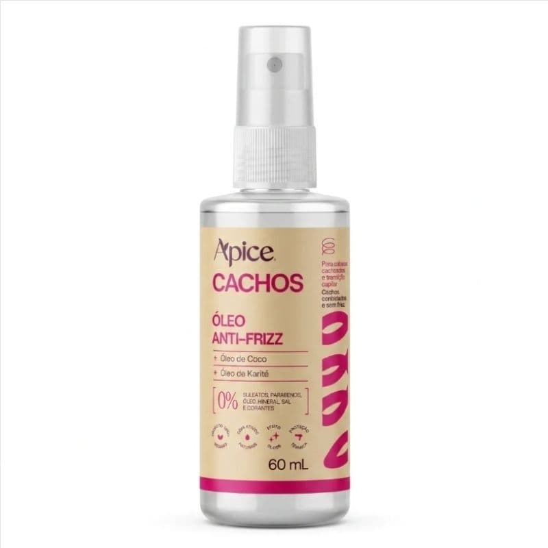 Óleo Nutritivo Anti Frizz Cachos Apice 60ml
