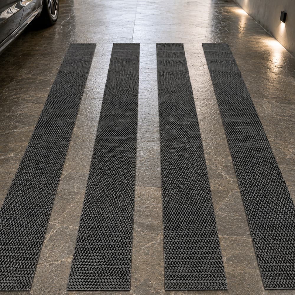 FAIXA ANTIDERRAPANTE PARA AREAS UMIDAS BORRACHA PVCGARAGEM ESCADA ENTRADA DE CASA KIT COM 02 PEÇAS