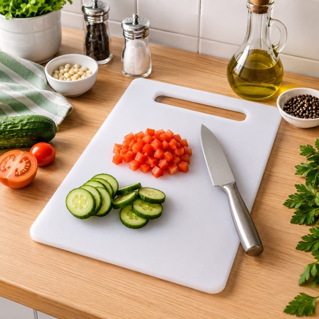 Tábua Corte Cozinha Plástico Antibacteriana Cortar Carnes Legumes Frutas Alimentos Resistente