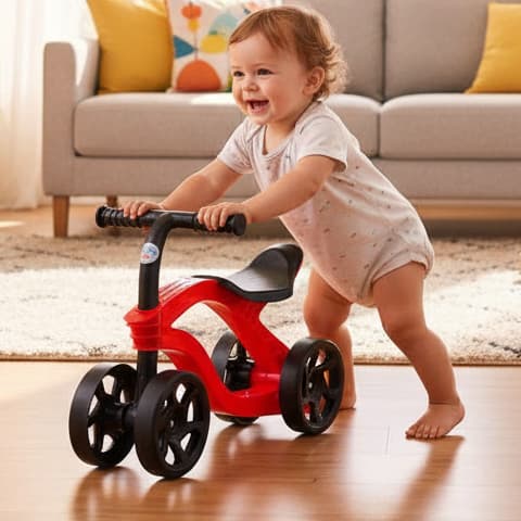 Bicicleta andador infantil de equilíbrio primeiros passos menino menina futurista Confortável
