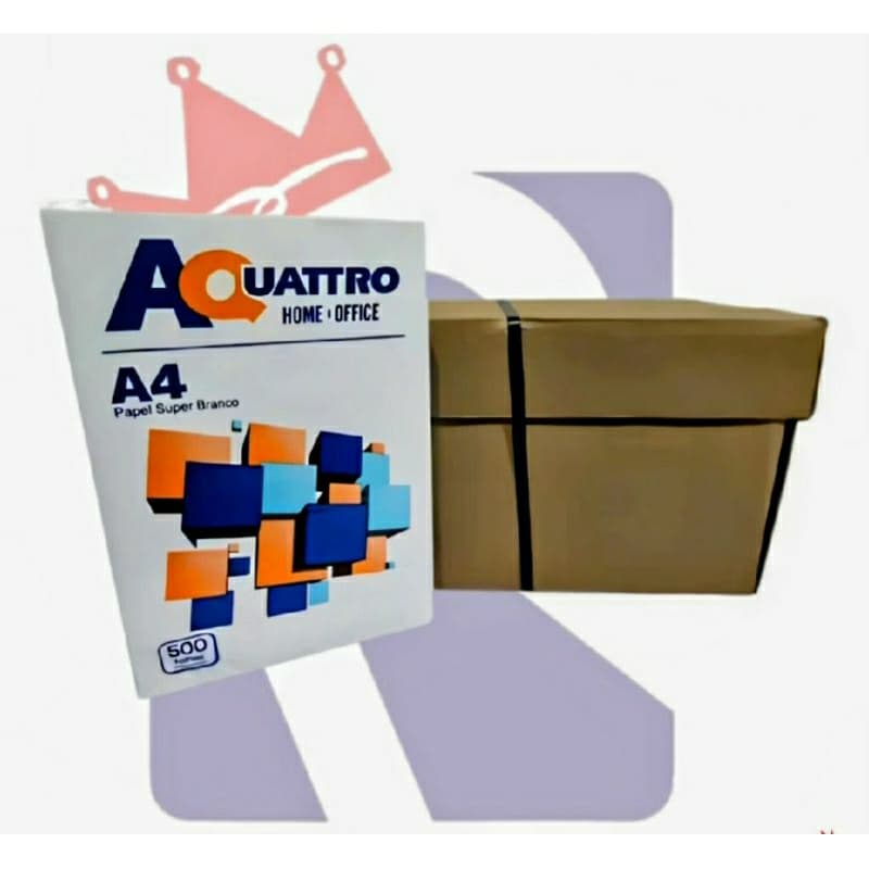 Cx 5 Papel Sulfite A4 210x297mm C/500 Folhas A4 AQUATTRO