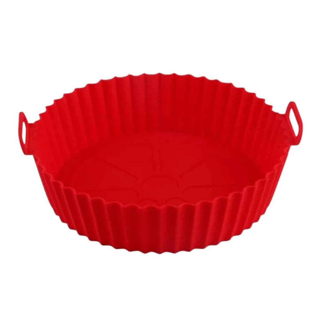 Forma Para Air Fryer Microondas Forno Eletrico Sem Sujeira Silicone Antiaderente