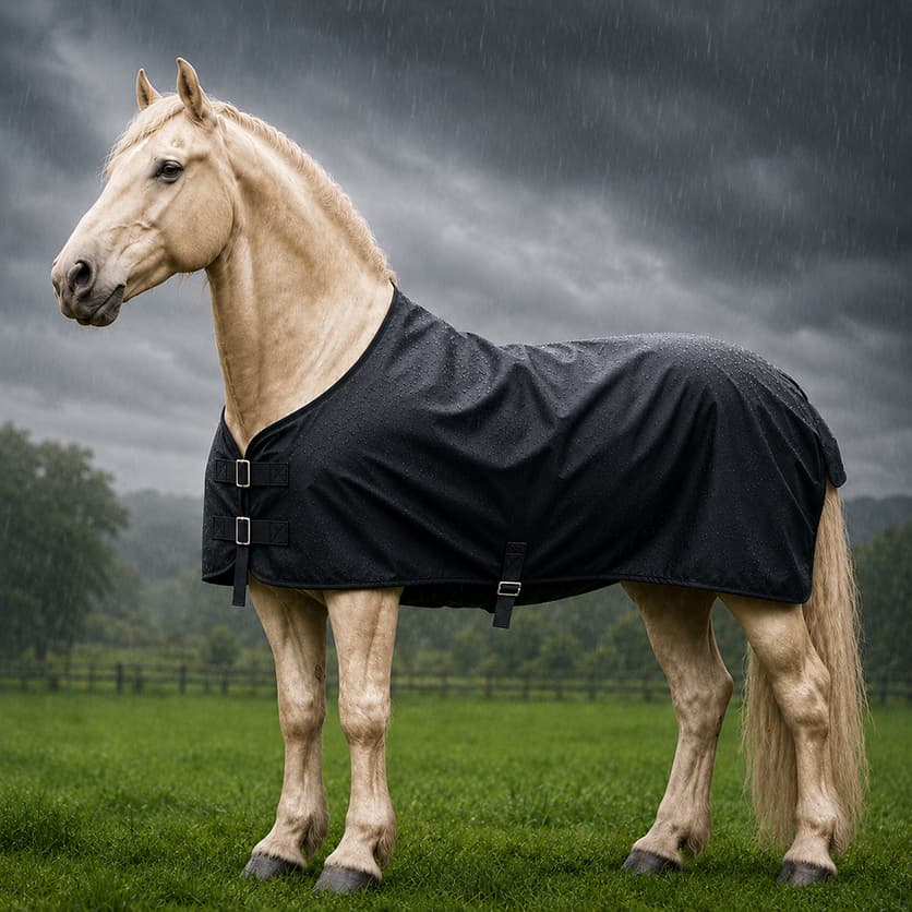 Capa Cavalo Térmica Impermeável Com Regulagem Chuva Cavalo Proteção Funcional Durável Resistente