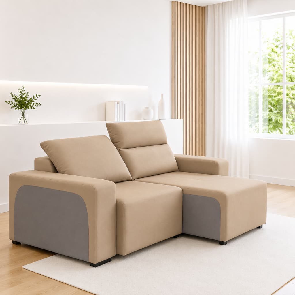 PROTETOR PARA SOFÁ RETRÁTIL E RECLINÁVEL DE 2 LUGARES SOFT CORES DIVERSAS