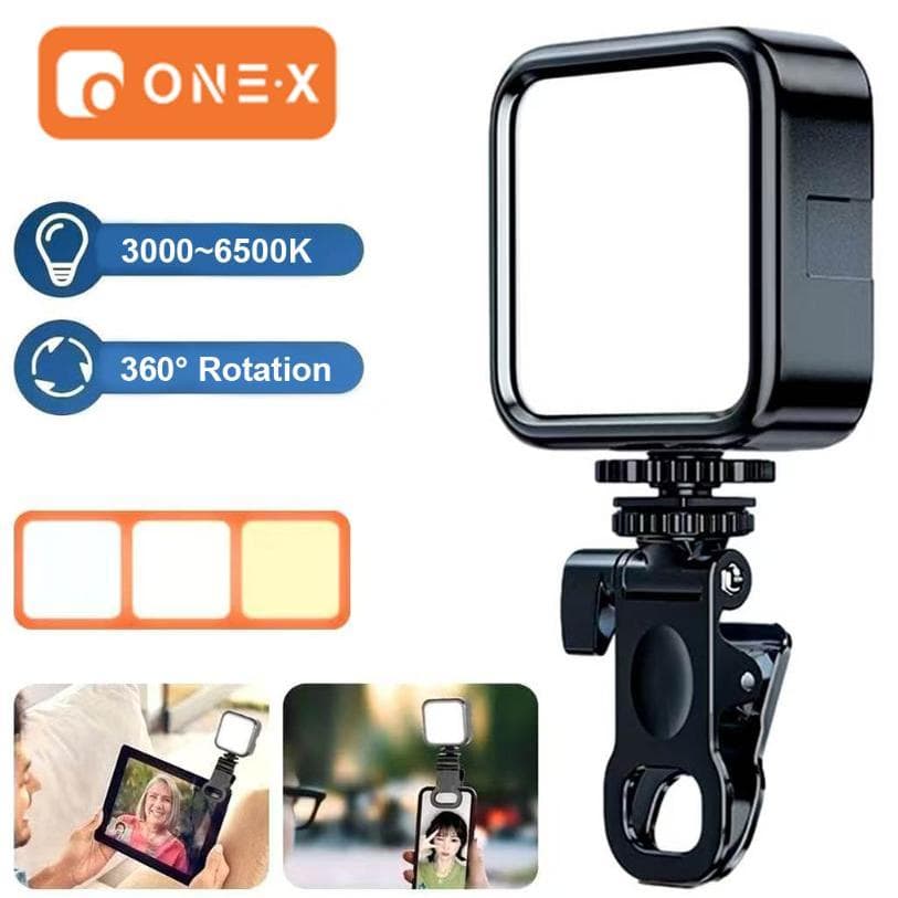 Mini Led 3 Modos De Luz LED Selfie Clip Live Stream Video Clip-on Portátil Maquiagem Recarregável