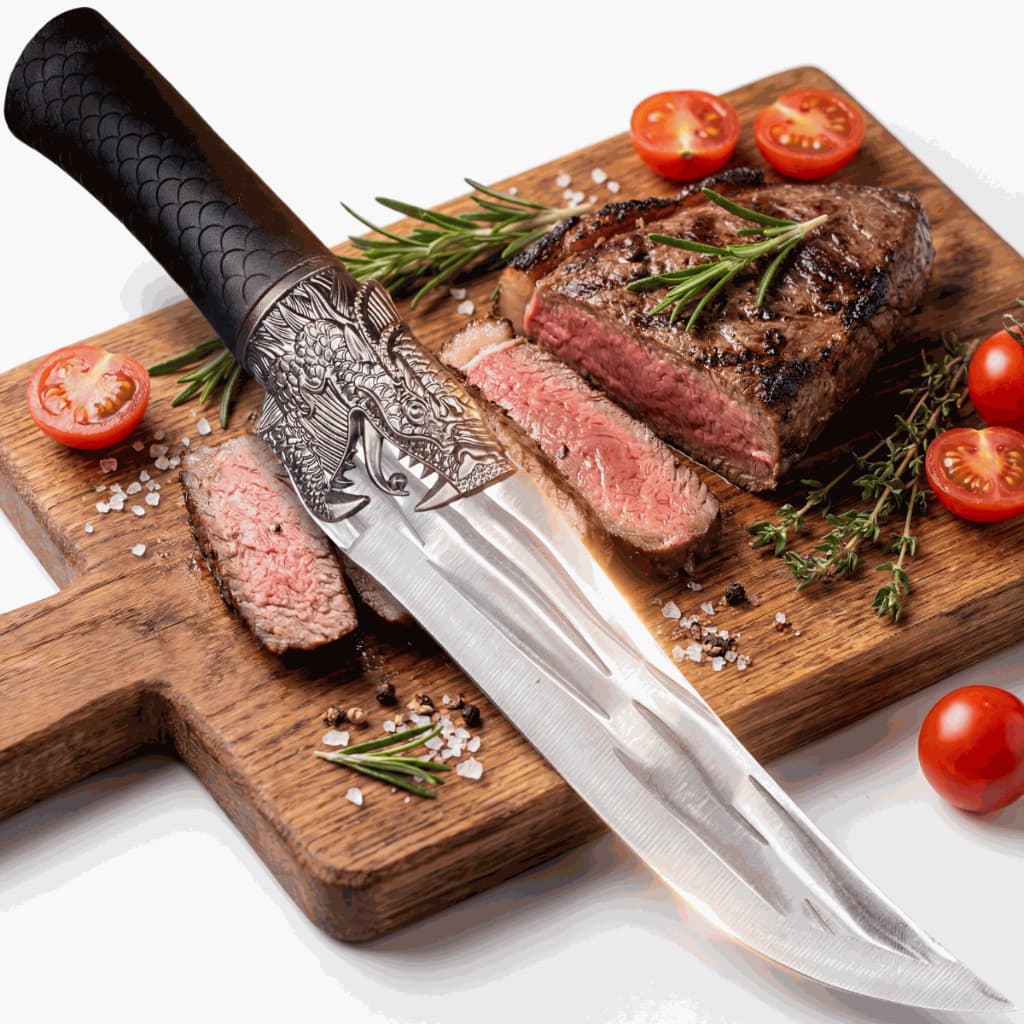 Faca Dragão Ancestral Personalizada Para Cozinha Churrasco