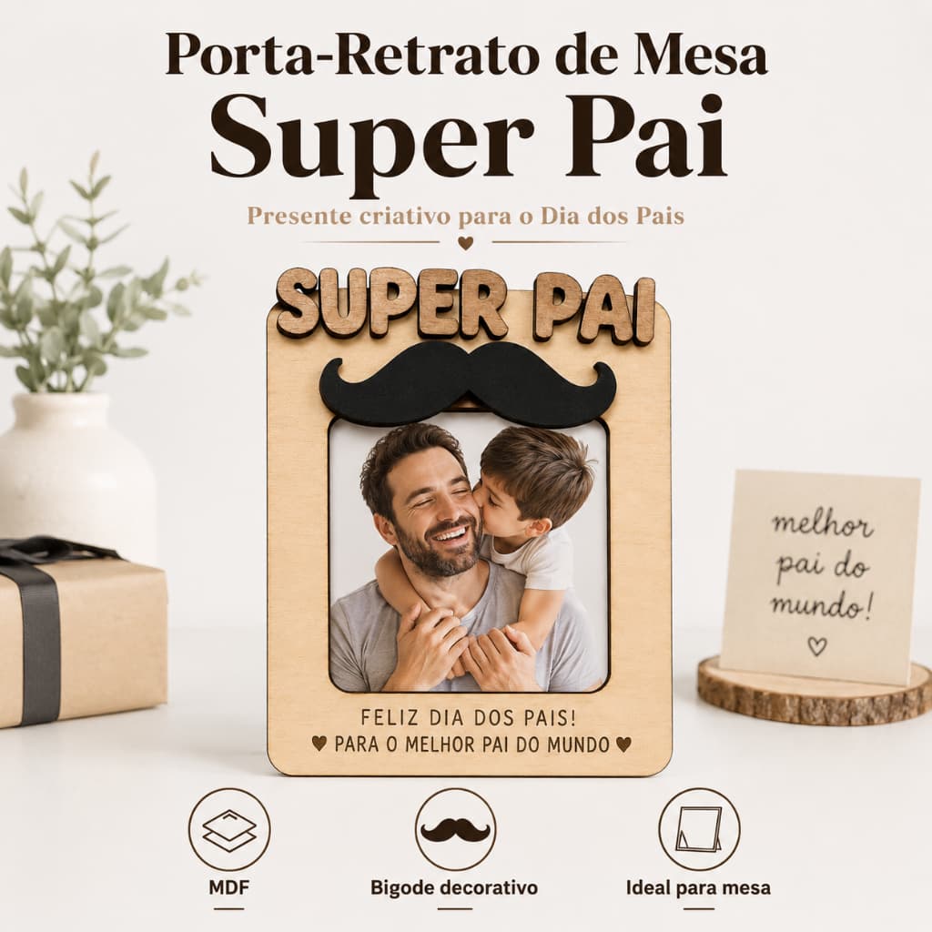 Dias dos Pais Quadro Decorativo MDF