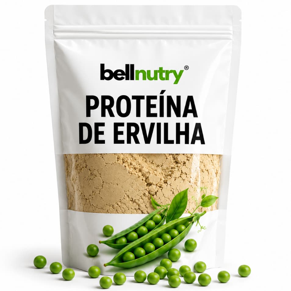 Proteína Isolada de Ervilha Pea Protein 80% Vegana Natural Rica em Proteínas Sem Glúten BellNutry