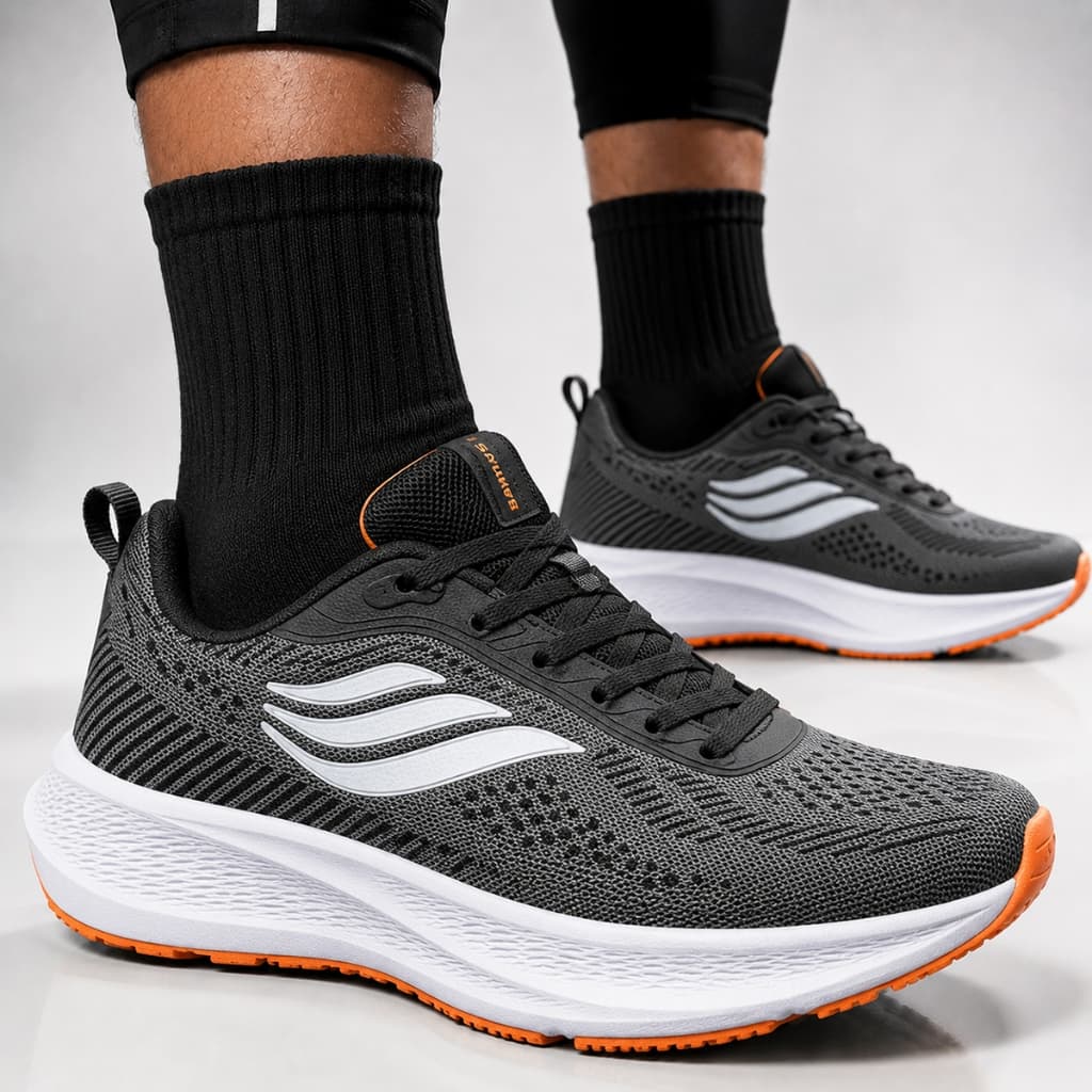Tênis Masculino Leve Confort Corrida Esportivo Promocao Adulto Academia Original Basic