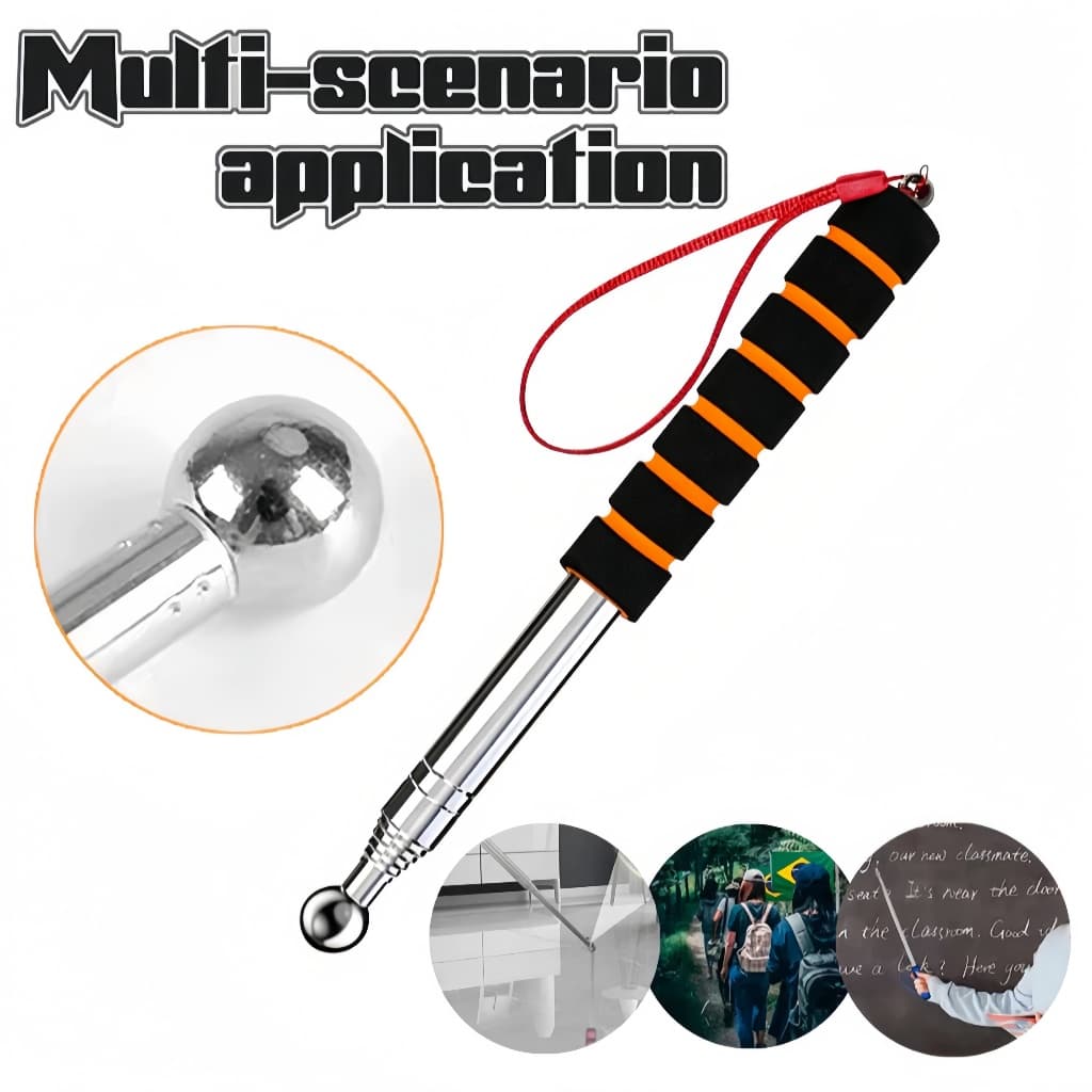 Martelo Oco Extensível de Aço Inoxidável 130cm – Telescópico Ajustável para Inspeção Residencial e Profissional