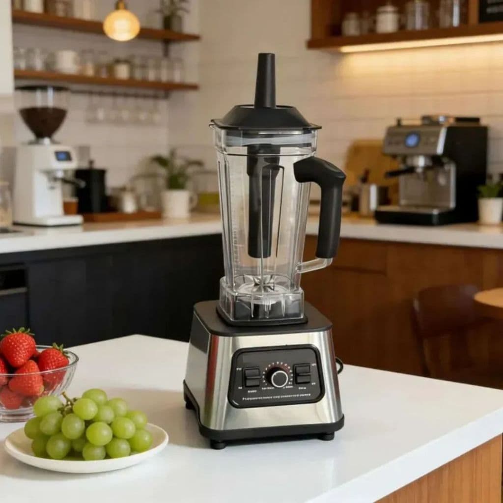 Liquidificador 3L Prata Profissional 1800W Bivolt 2 em 1 Copo Grande.Ofc