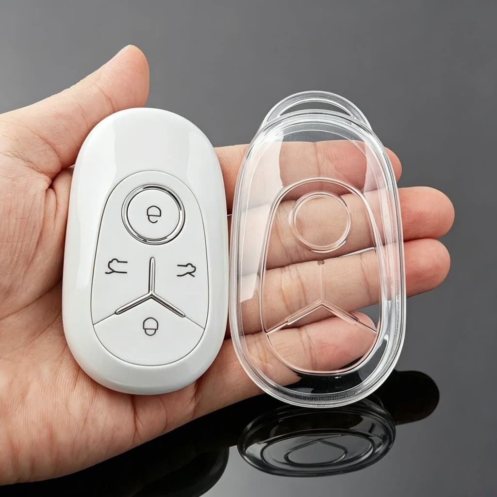 Capinha Para Chave Geely Ex2 Pro e Max Transparente - Chave Presencial - ®Youtek