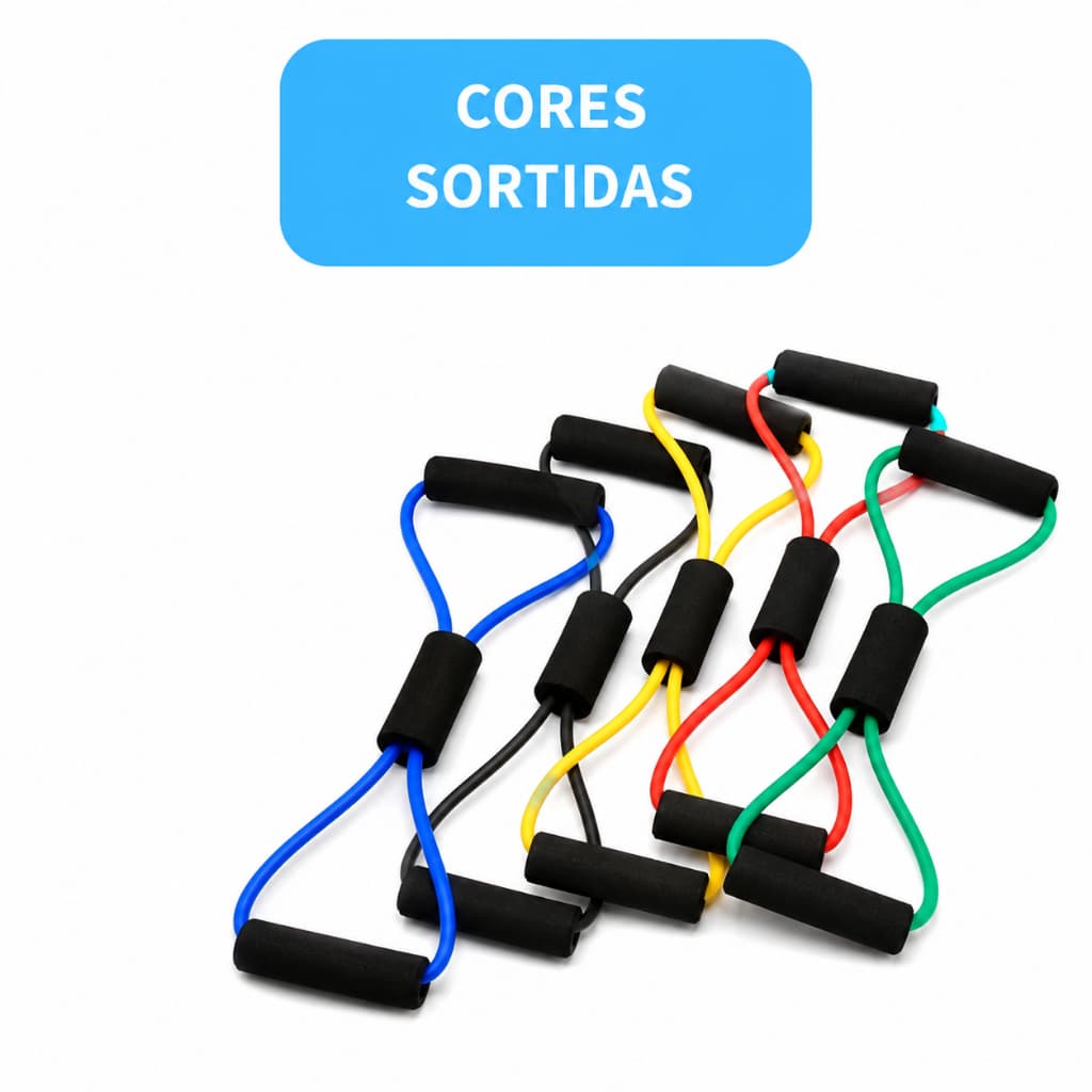 Elástico extensor para exercícios academia em casa cores sortidas