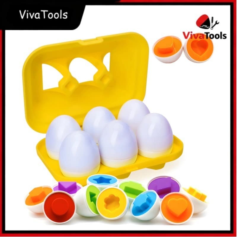 Brinquedo Educativo Jogo Encaixe Cartela 12 Ovos Coloridos