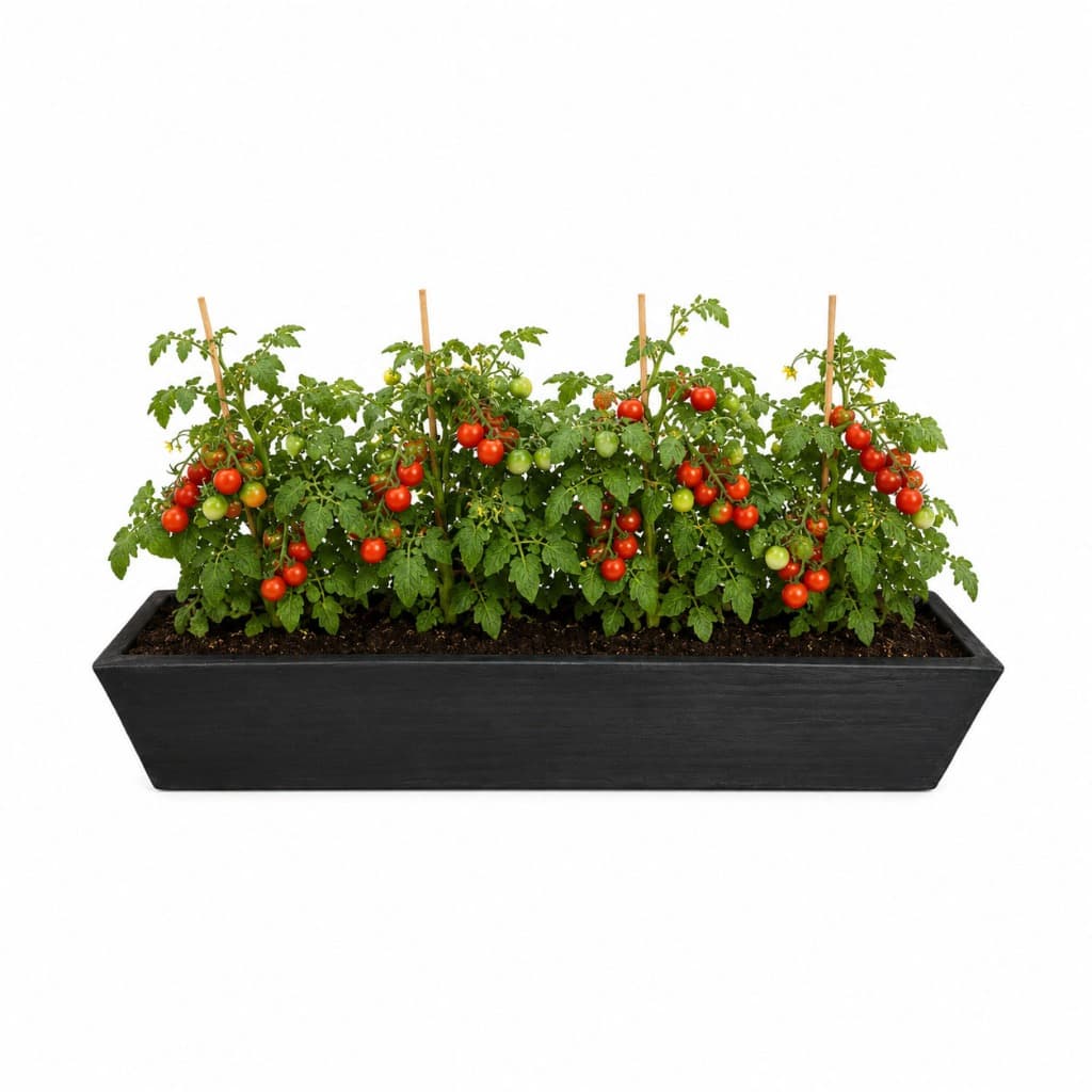 Vaso Planta Horta Jardineira Suculenta Temperos Hortaliças Floreira Rasa 75cm Polietileno