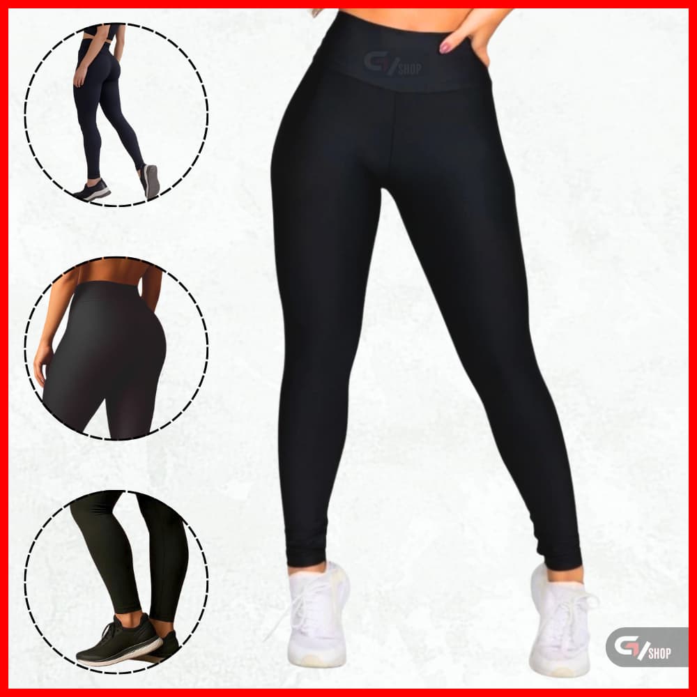 Calça Legging Leg Fitness Grossa Zero Transparência do P ao Plus size