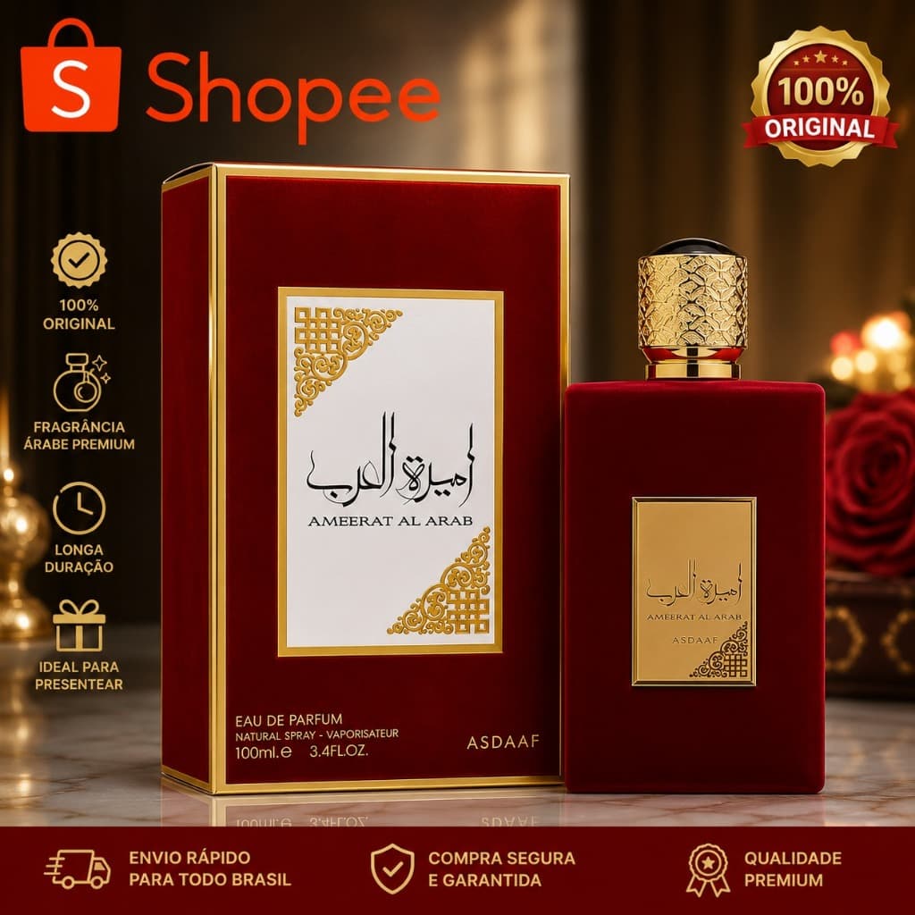 Perfume Árabe Ameerat Al Arab Asdaaf Eau De Parfum 100 Ml