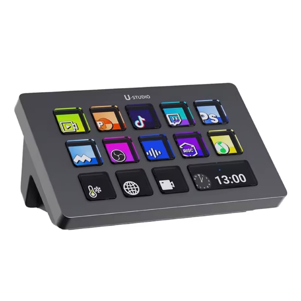 Ulanzi D200 Stream Deck Controlador de Estúdio para OBS YouTube Twitch TikTok PC Mac Macro LCD