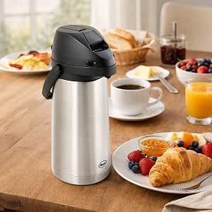 #☕Garrafa Térmica 1,9 Litros em Aço Inox | Conserva Bebidas Quentes e Frias☕ Café • 🍵 Chá • 💧 Água • 🧃 Sucos