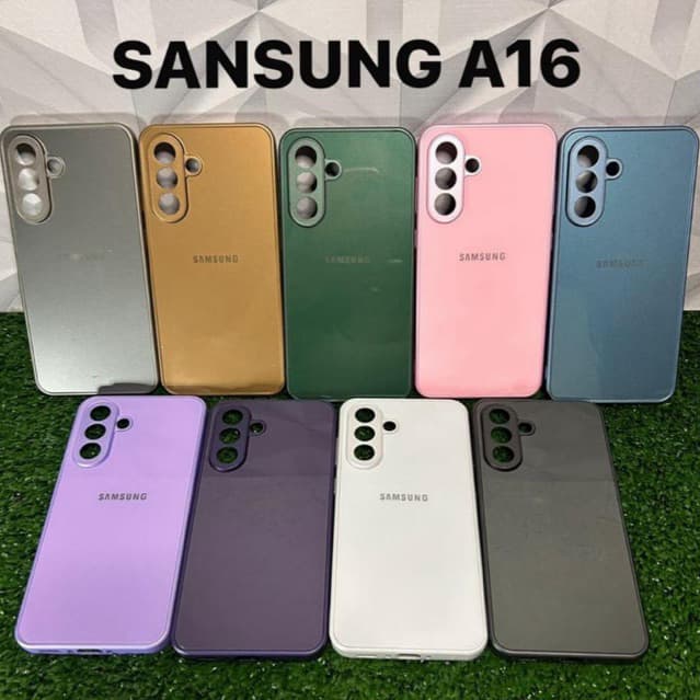 CAPA CASE CAPINHA PREMIUM P/SAMSUNG A16  INTERIOR AVELUDADO AG-GLASS PHONE CASE MODA ELEGANTE LUXO