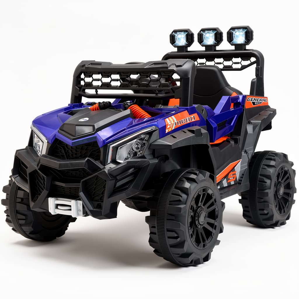 🔥【Novidades】Carrinho 12V Elétrico Carregador Bivolt Infantil Quadriciclo Com Luz Controle Bluetooth Completo