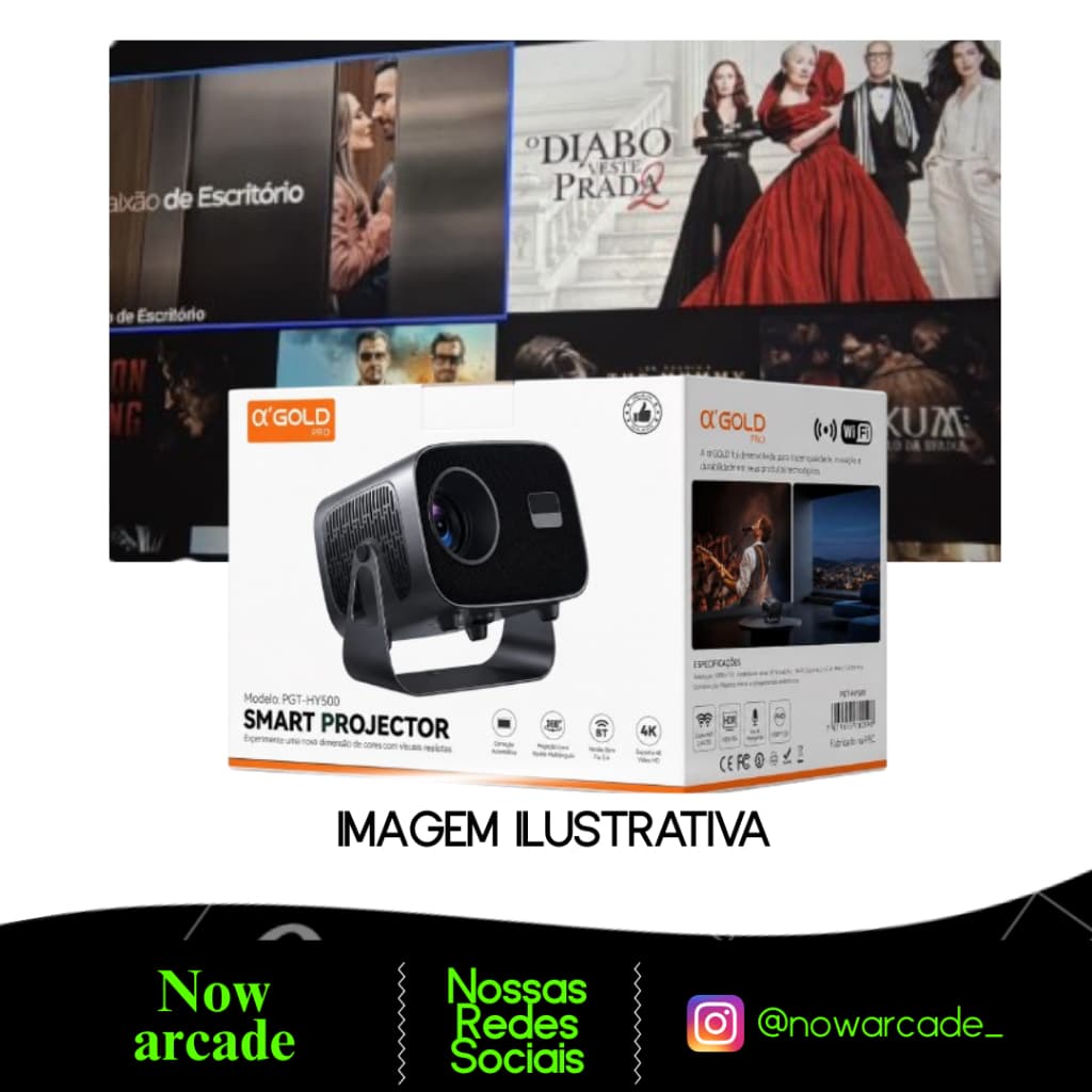 PROJETOR HY500 FHD COM QUALIDADE DE IMAGEM SURPREENDENTE