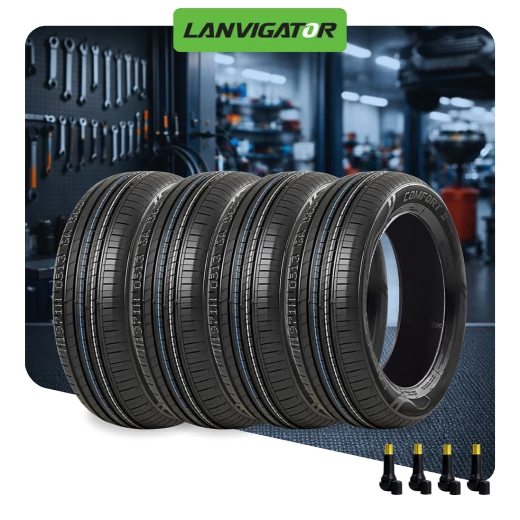 Kit Pneus Novos Aro 16 Lanvigator 205/55R16 ORIGINAL Conforto Durabilidade Segurança Beneficio