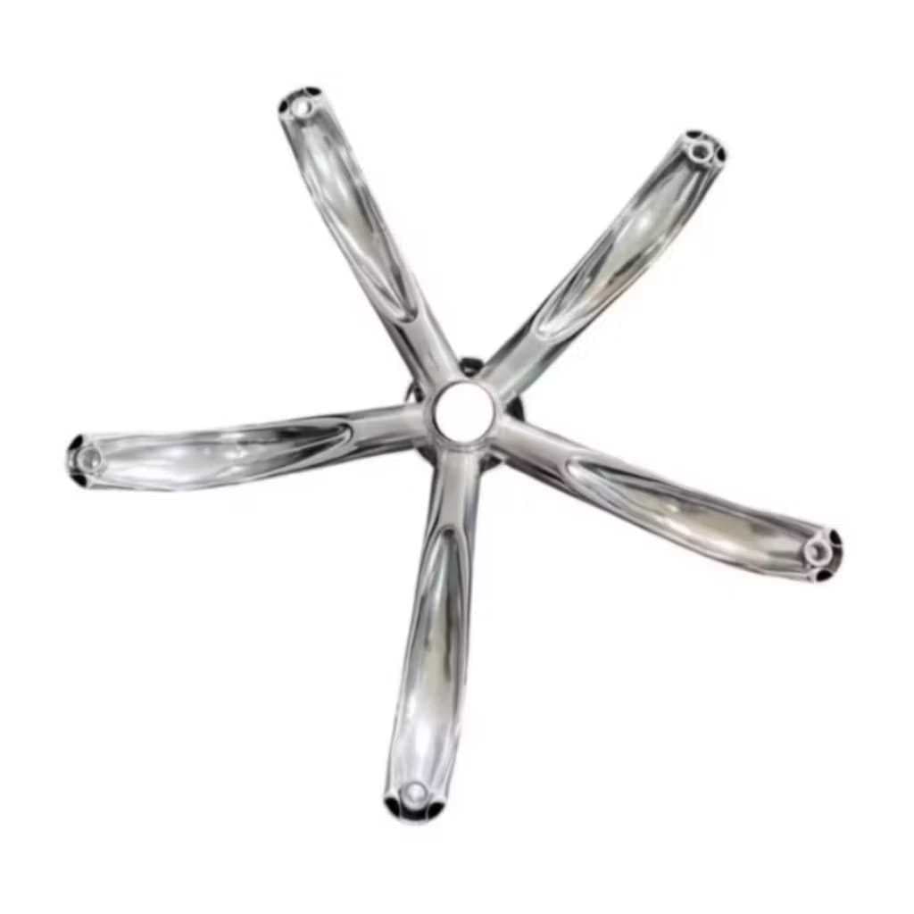 Estrela Cromada para Cadeira de Escritório/Gamer – Base Reforçada com Alta Resistência e Durabilidade