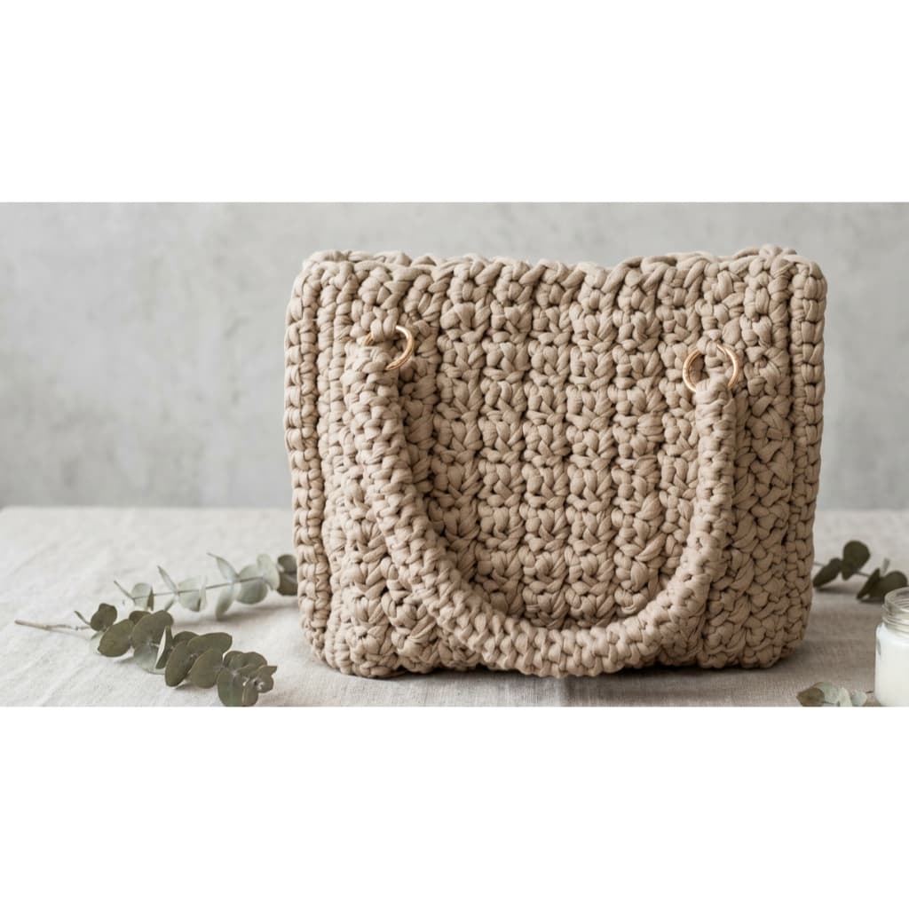 Bolsa de Mão Crochê Medio Fio de Malha