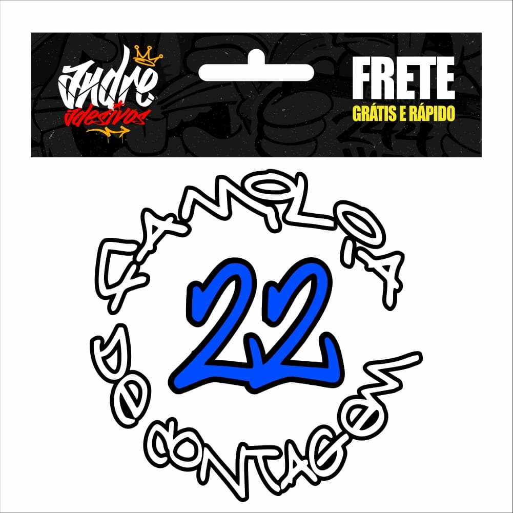 ADESIVO ORIGINAL - FAMILIA 22 DE CONTAGEM, DE MOTO, GRAU, PARA TANQUE DE MOTO E MOTORIZADAS
