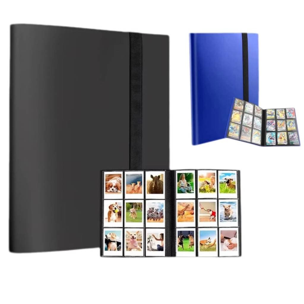 Álbum Porta Fotos 360 Fotos 10 Folhas Porta Cards Coleção Polaroid Instax Fotocard Pokémon com Elástico 8684