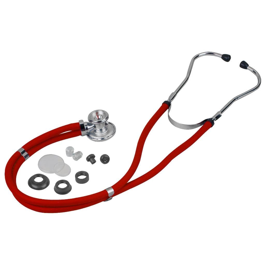 Estetoscópio Rappaport G-Tech Premium Cor Vermelho