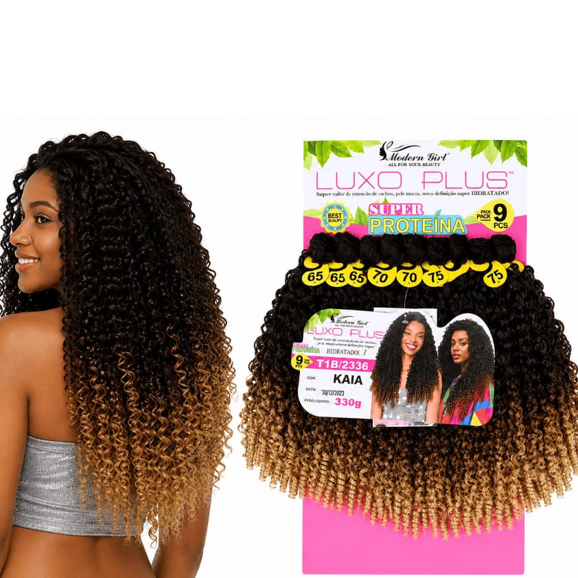Cabelo Kaia Luxo Plus 330g 75cm Fibra de Proteina Modern Girl